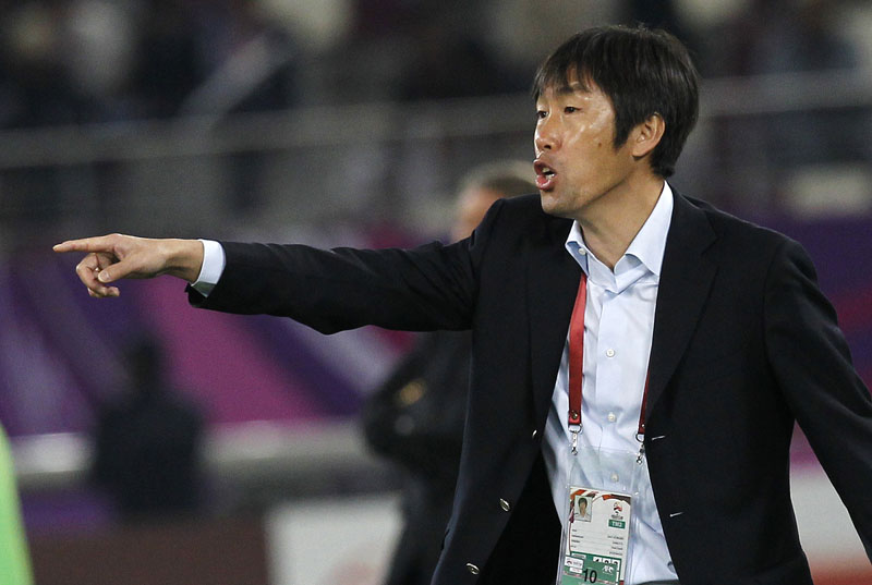 FILE - China's team coach Gao Hongbo reacts during their AFC Asian Cup group A soccer match against Qatar in Doha, Qatar, on January 21, 2011. Photo: AP