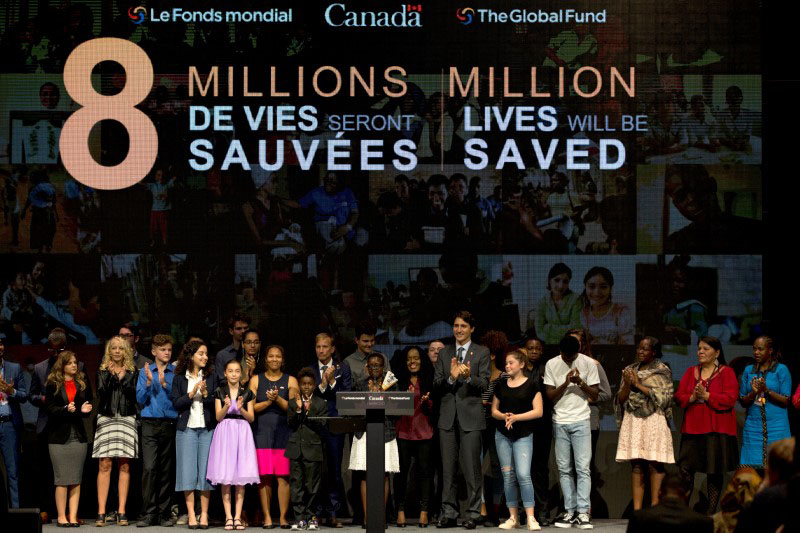 Canada's Prime Minister Justin Trudeau makes closing remarks to the Fifth Replenishment Conference of the Global Fund to Fight AIDS, Tuberculosis, and Malaria in Montreal, Quebec, Canada September 17, 2016. Photo: REUTERS