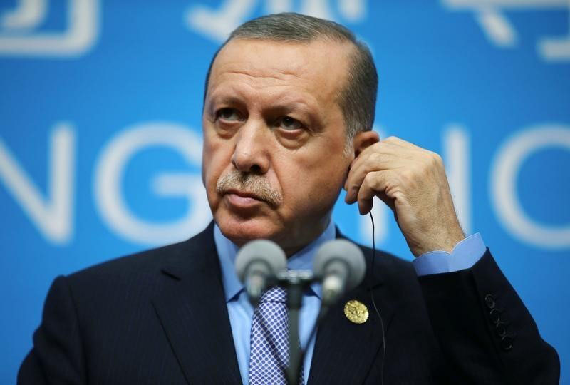 Turkey's President Tayyip Erdogan holds a news conference after the closing of the G20 Summit in Hangzhou, Zhejiang province, China, on September 5, 2016. Photo: Reuters