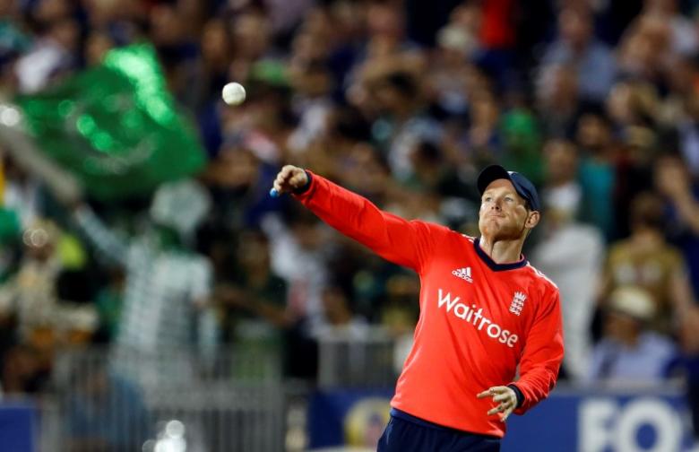 Britain Cricket - England v Pakistan - NatWest International T20 - Emirates Old Trafford - 7/9/16nEngland's Eoin Morgan in actionnAction Images via Reuters / Lee Smith/ Livepic/ Files