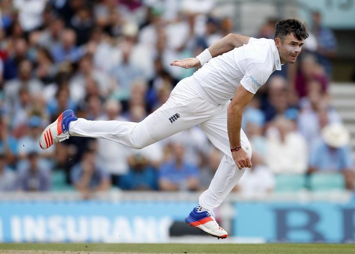 Britain Cricket - England v Pakistan - Fourth Test - Kia Oval - 13/8/16nEngland's James Anderson in actionnAction Images via Reuters / Paul ChildsnLivepic/Files