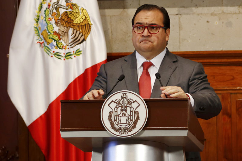 Javier Duarte, Governor of the state of Veracruz, attends a news conference in Xalapa, Mexico, on August 10, 2015. Photo: Reuters