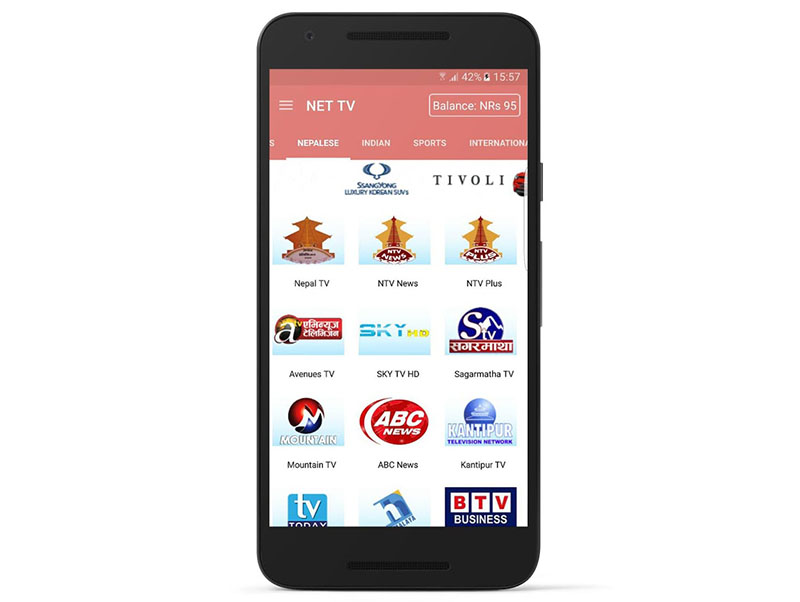 Net TV Nepal apps on Google Play. Photo courtesy: Google Paly Store