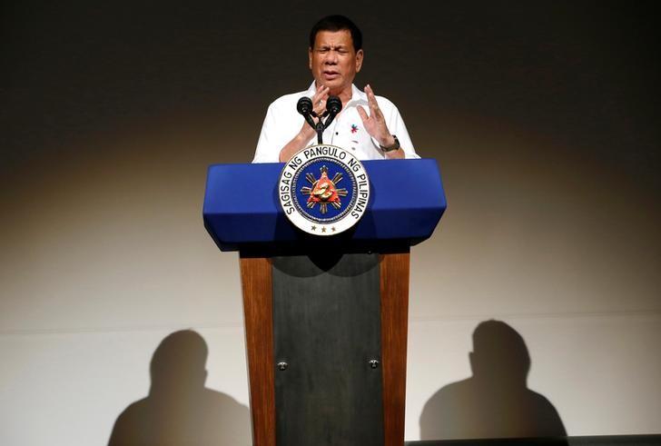 Philippine President Rodrigo Duterte attends Philippines Economic Forum in Tokyo, Japan October 26, 2016. REUTERS/Kim Kyung-Hoon