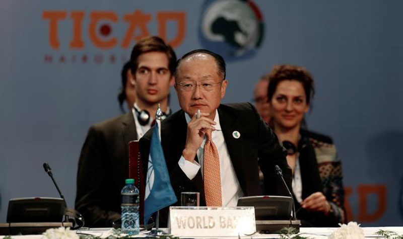 File - World Bank President Jim Yong Kim attends the Sixth Tokyo International Conference on African Development (TICAD VI) in Kenya's capital Nairobi, on August 27, 2016. Photo: Reuters