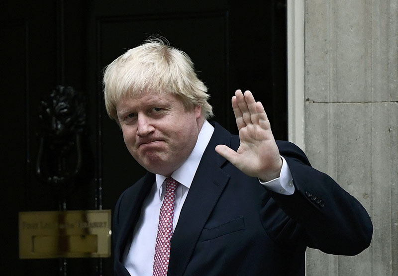 Britain's Foreign Secretary Boris Johnson arrives at Number 10 Downing Street in London, Britain, on  October 24, 2016. Photo: Reuters