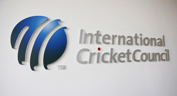 The International Cricket Council (ICC) logo at the ICC headquarters in Dubai, October 31, 2010.   REUTERS/Nikhil Monteiro/Files