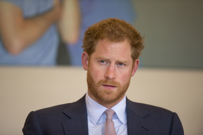 FILE - In this Thursday July 7, 2016 file photo, Britain's Prince Harry takes part in a round table discussion with HIV doctors at King's College Hospital in south London as part of his desire to learn more and raise public awareness in the fight against HIV and AIDS both internationally and in the UK. Photo: AP