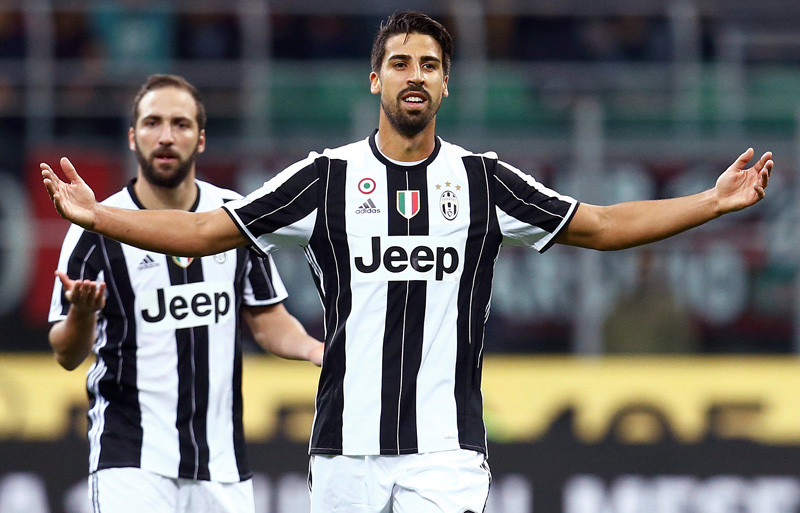 Juventus' Sami Khedira reacts. Photo: Reuters