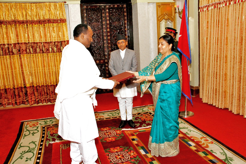 Ambassador of People's Democratic Republic of Ethiopia to Nepal Asfaw Dingamo Kame