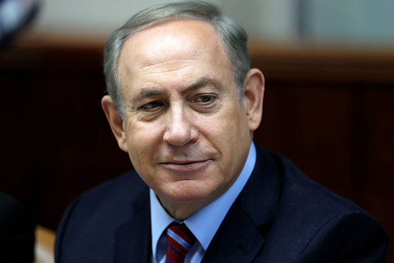 Israeli Prime Minister Benjamin Netanyahu attends the weekly cabinet meeting in Jerusalem on December 18, 2016. Photo: Reuters