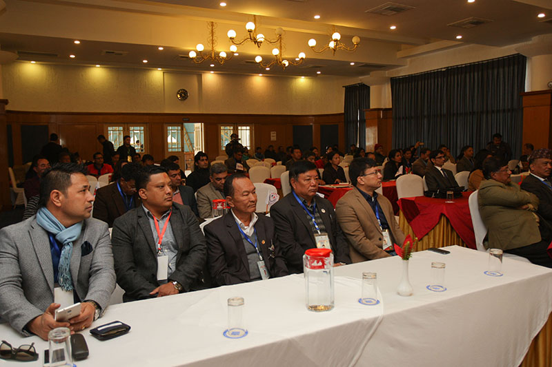 Participants of the second National Sports Congress in Kathmandu on Frida, December16, 2016. Photo: THT