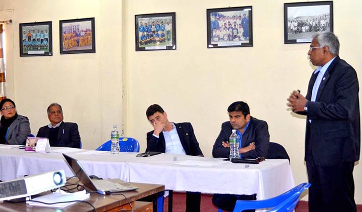 AFC had sent three representatives to Nepal to hold a strategic planning meeting with ANFA. Photo: ANFA
