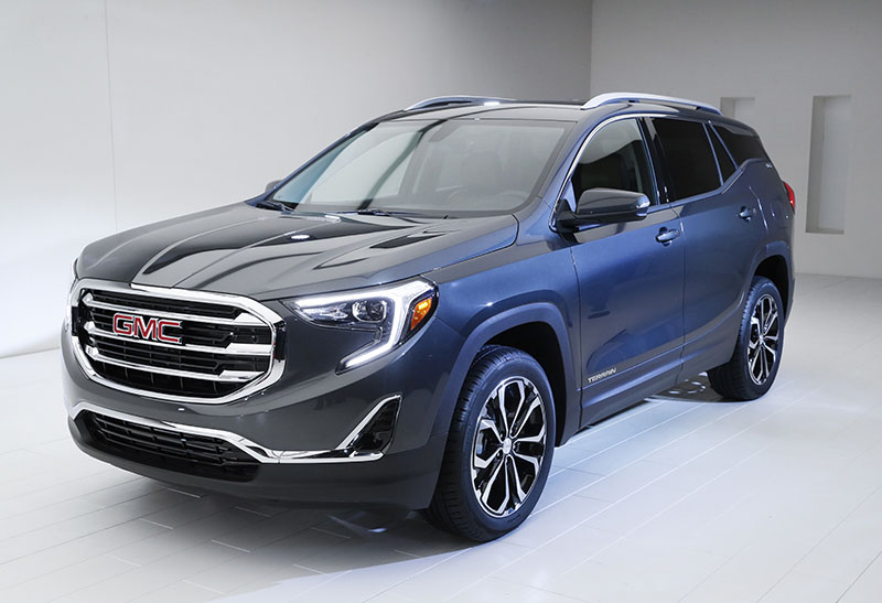 The 2018 GMC Terrain debuts at the North American International Auto Show in Detroit, on Sunday, January 8, 2017. Photo: AP