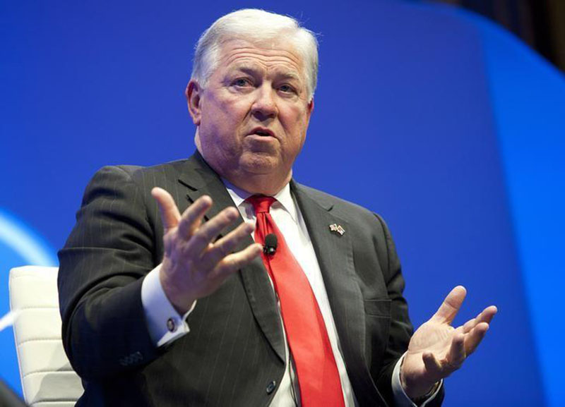 Haley Barbour, the former Republican governor of Mississippi, speaks at the GE conference on ''American Competitiveness: What Works'' in Washington, on February 13, 2012. Photo: Reuters