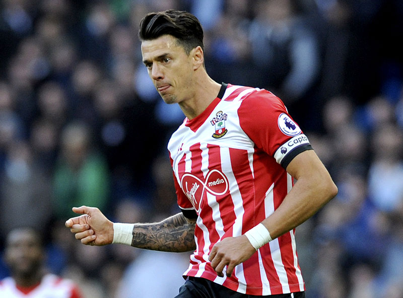 FILE - Southampton's Jose Fonte runs, during the English Premier League soccer match between Manchester City and Southampton at the Etihad Stadium in Manchester, England, on Sunday, October 23, 2016. Photo: AP