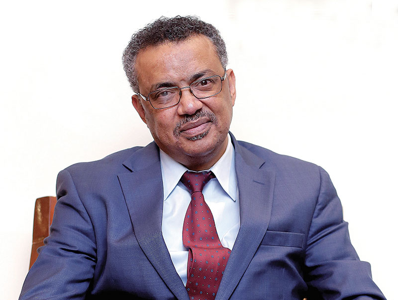 Interview with Tedros Adhanom Ghebreyesus, former foreign and health minister of Ethiopia, currently, a candidate for the post of the Director General of the World Health Organisation, in Kathmandu, on Tuesday, January 3, 2017. Photo: Bikesh Prajapati/THT