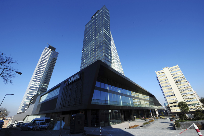 In this Monday, Feb. 20, 2012 photo, Trump Towers center, are pictured in Istanbul. Photo: AP