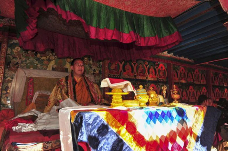 Gyaltsen Norbu, the 11th Panchen Lama, attends a Buddhism gathering at the Tashilhunpo Monastery in Shigatse, Tibet Autonomous Region, China, on December 8, 2015. Photo: Reuters
