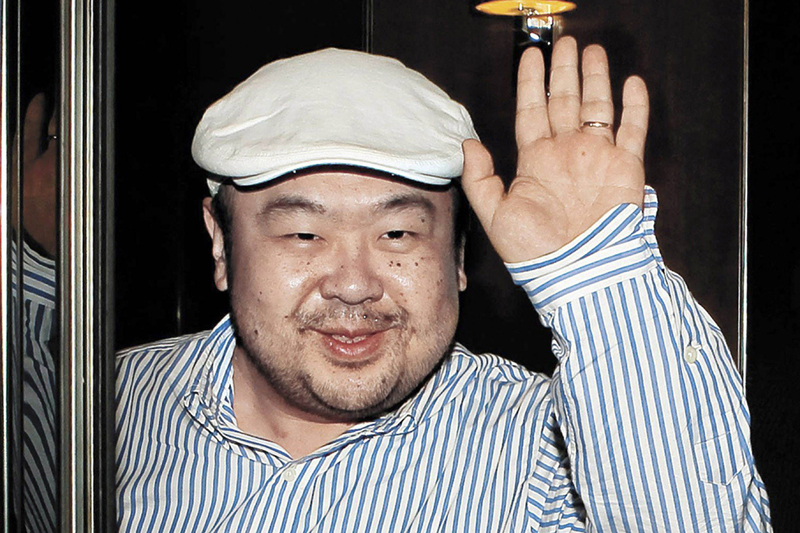 FILE - In this June 4, 2010, file photo, dressed in jeans and blue suede loafers, Kim Jong Nam, the eldest son of then North Korean leader Kim Jong Il, waves after his first-ever interview with South Korean media in Macau. Photo: AP