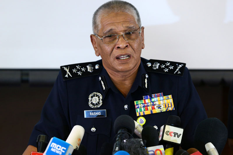 Malaysia's National Police Deputy Inspector-General Noor Rashid Ibrahim speaks during a news conference regarding the apparent assassination of Kim Jong Nam, the half-brother of the North Korean leader, at the Malaysian police headquarters in Kuala Lumpur, Malaysia, on February 19, 2017. Photo: Reuters