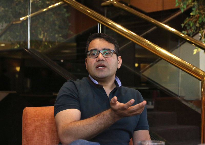 Kunal Bahl, CEO of India's e-commerce firm Snapdeal, speaks during an interview with Reuters in Mumbai, India, on February 6, 2017. Photo: Reuters