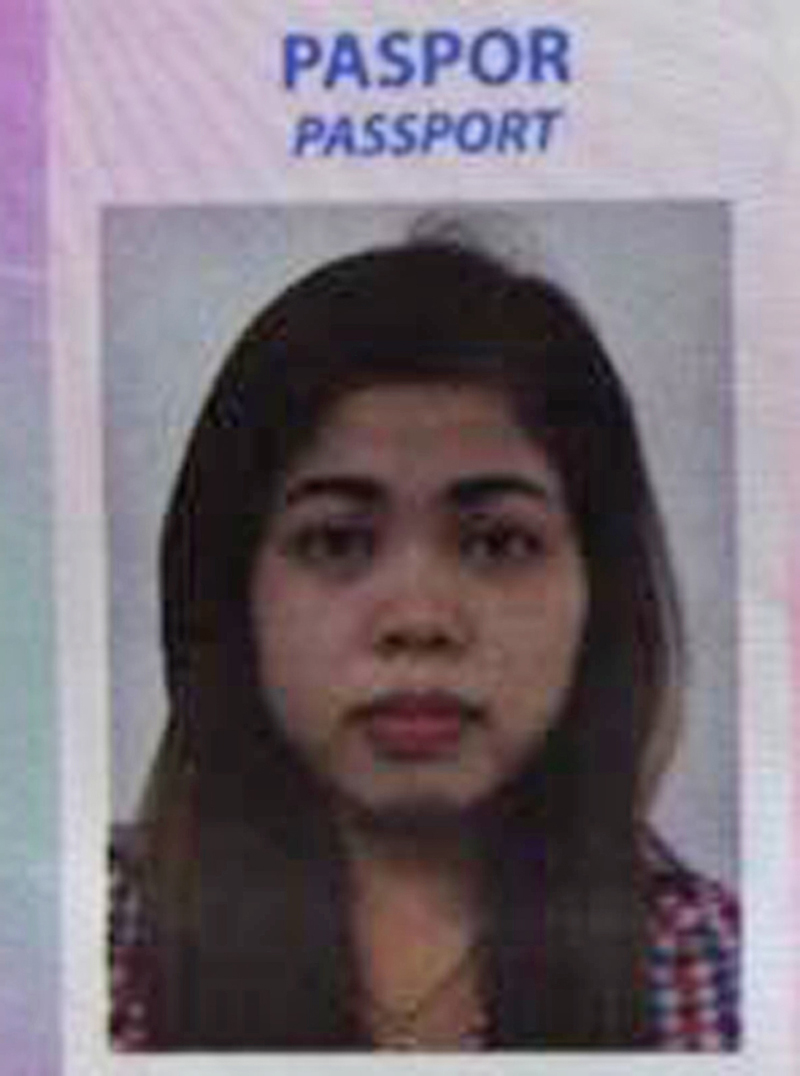 This photo from Indonesian news portal Kumparan obtained on Thursday, Feb. 16, 2017 shows the portrait on the passport of Siti Aisyah, 25, an Indonesian woman suspected to be involved in the killing of the North Korean leader's half brother at Kuala Lumpur Airport on Monday, Feb. 13. Photo: AP