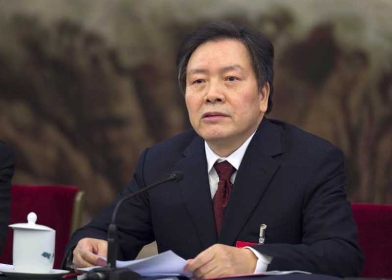 Communist Party Secretary of Hebei province Zhou Benshun speaks at a session of the National People's Congress (NPC) in Beijing, China, in this March 7, 2015 picture. Photo: Reuters