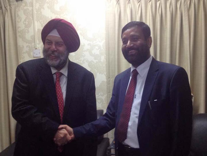 Ambassador Puri with DPM Nidhi. Photo: DPM's Secretariat