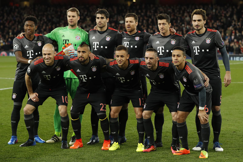 Bayern Munich team. Photo: Reuters