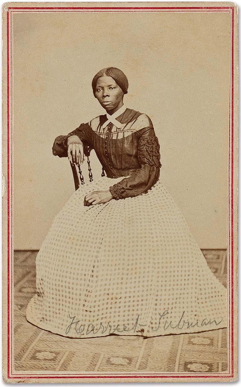 FILE - This undated file photo provided by Swan Auction Galleries shows a photograph of 19th century abolitionist Harriet Tubman. Swann Galleries is offering the circa late 1860s image for sale in New York during their auction of books, other printed material and photos from the slavery and abolition eras on Thursday, March 30, 2017. Photo: Swann Auction Galleries via AP