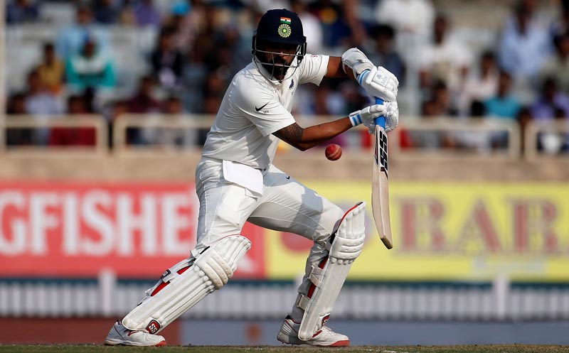 India's Murali Vijay plays a shot. Photo: Reuters