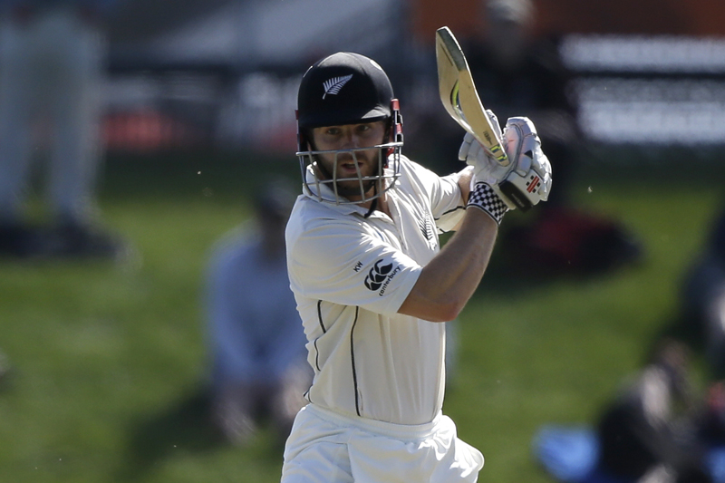 New Zealand's Kane Williamson bats during the first cricket test against South Africa at University Oval, Dunedin, New Zealand, Thursday, March 9, 2017. Photo: AP