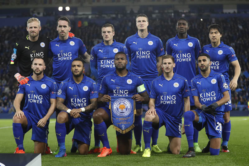 Leicester City team. Photo: Reuters