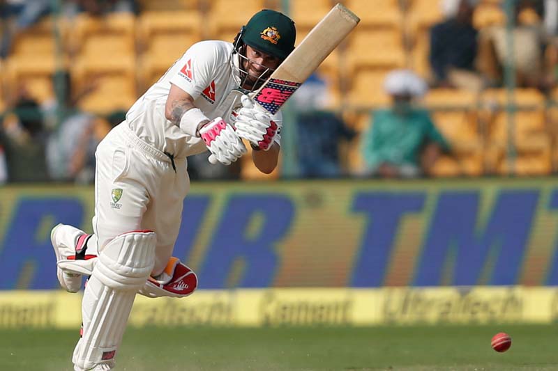 Australia's Matthew Wade plays a shot. Photo: Reuters