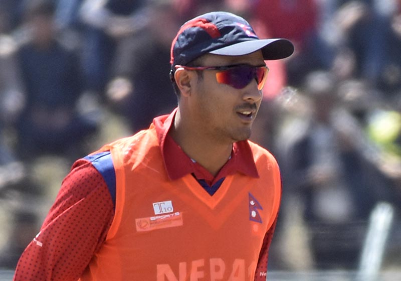Nepal's National Cricket Team skipper Paras Khadka. Photo: Naresh Shrestha/THT