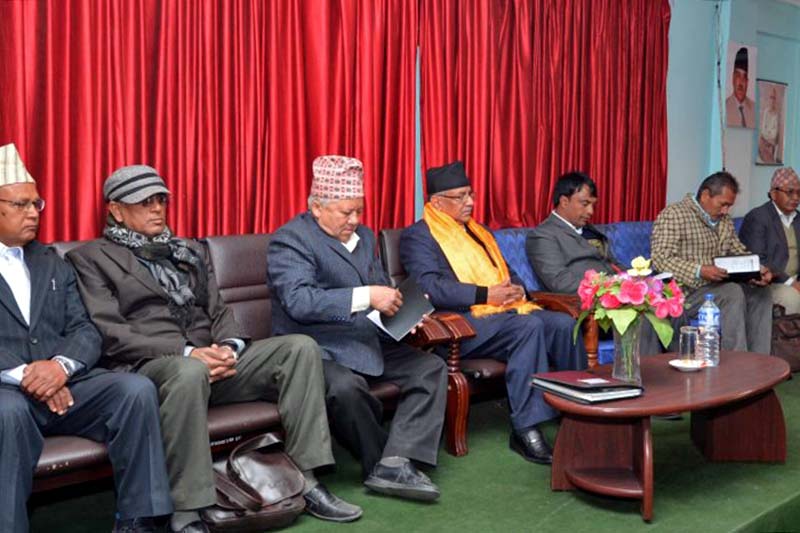 Prime Minister Pushpa Kamal Dahal in a meeting with Dalit Morcha in Kathmandu, on Monday, March 6, 2017. Photo Courtesy: PM's Secretariat