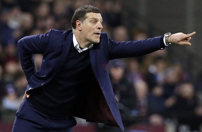 FILE - West Ham United's Slaven Bilic gestures during the English Premier League soccer match between West Ham United and Manchester United at the London stadium, in London, on Monday, January 2, 2017. Photo: AP