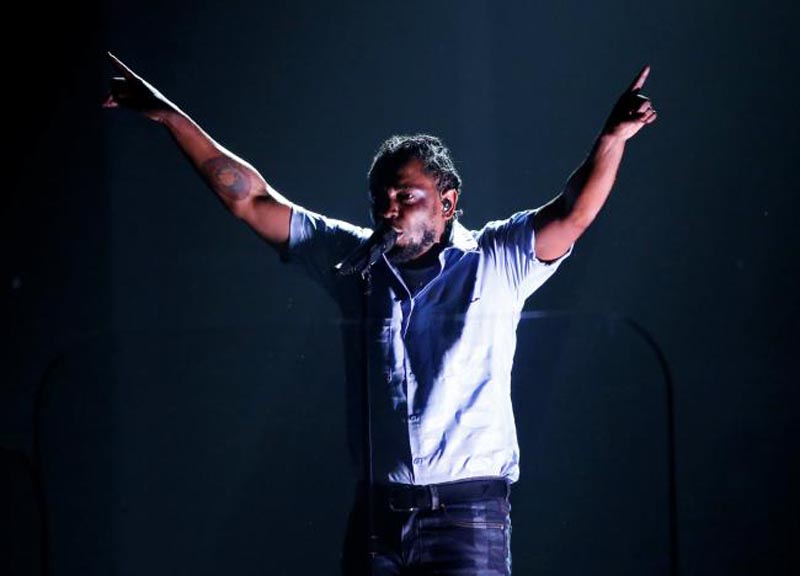 FILE - Kendrick Lamar performs a medley of songs at the 58th Grammy Awards in Los Angeles, California, on February 15, 2016. Photo: Reuters