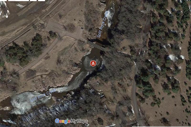 Aerial view of a river in Palisades State Park where a Nepali teenager studying in Southwest Minnesota State Universitydrowns on Saturday, April 22, 2017. Photo: Google Maps