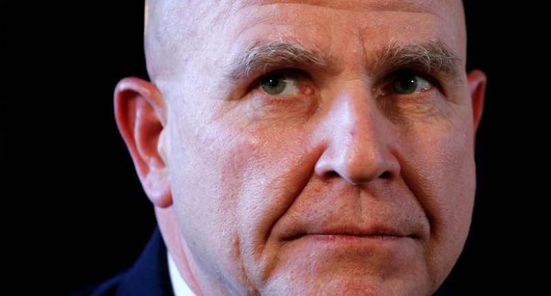 Newly appointed National Security Adviser Army Lt. Gen. H.R. McMaster listens as US President Donald Trump makes the announcement at his Mar-a-Lago estate in Palm Beach, Florida, US, on February 20, 2017. Photo: Reuters
