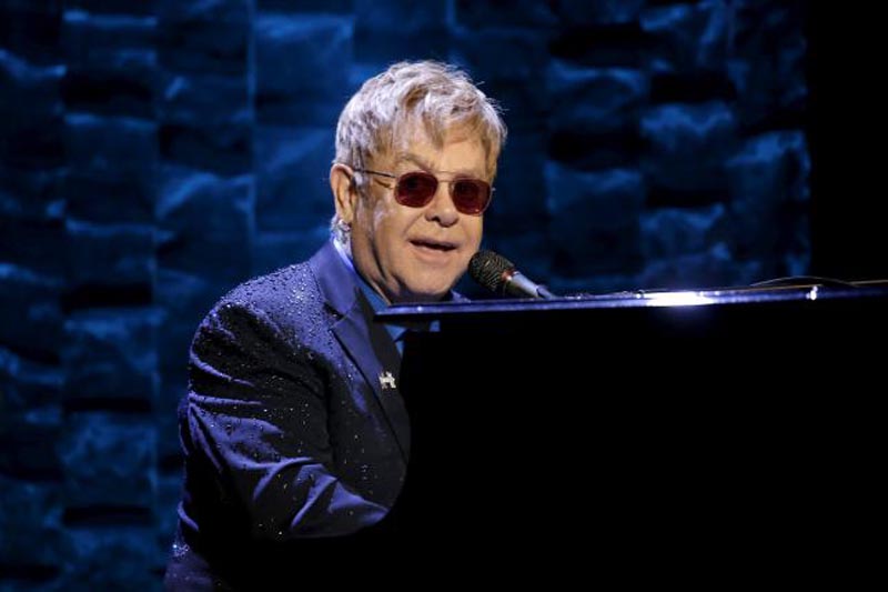 Singer Elton John performs at the Hillary Victory Fund ''I'm With Her'' benefit concert for US Democratic presidential candidate Hillary Clinton at Radio City Music Hall in New York City, March 2, 2016. Photo: Reuters