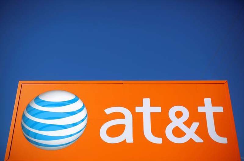 An AT&amp;T sign is seen outside a branch in Rolling Meadows, Illinois, US, on October 24, 2016. Photo: Reuters/File