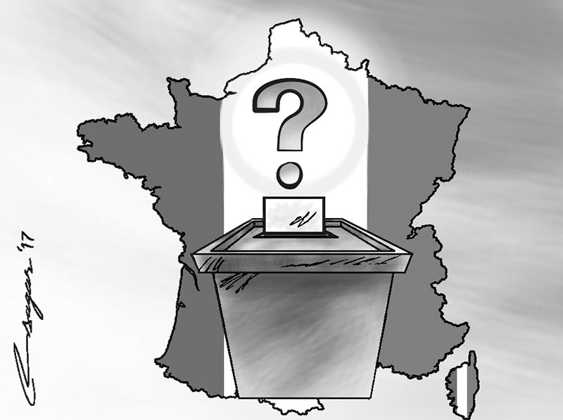 Elections in France. Illustration?: Ratna Sagar Shrestha/THT