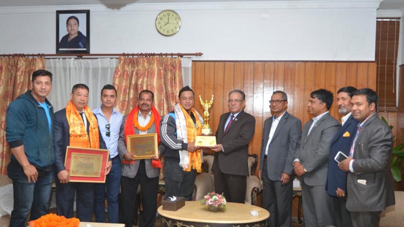 On May 10, 2017, Prime Minister Pushpa Kamal Dahal honoured Maheshwor Maharjan, who had won gold medal in the 50th Asian Body Building and Sports Championship held in Bhutan in September 2016.