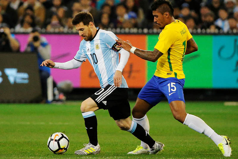 Argentina's Lionel Messi in action. Photo: Reuters