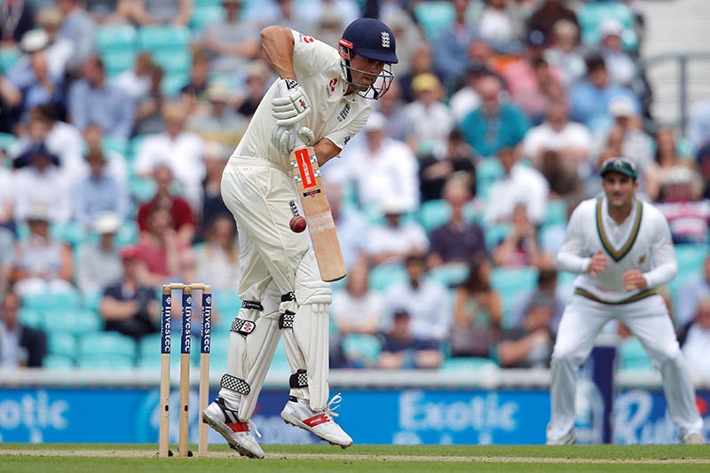 England's Alastair Cook in action. Photo: Reuters
