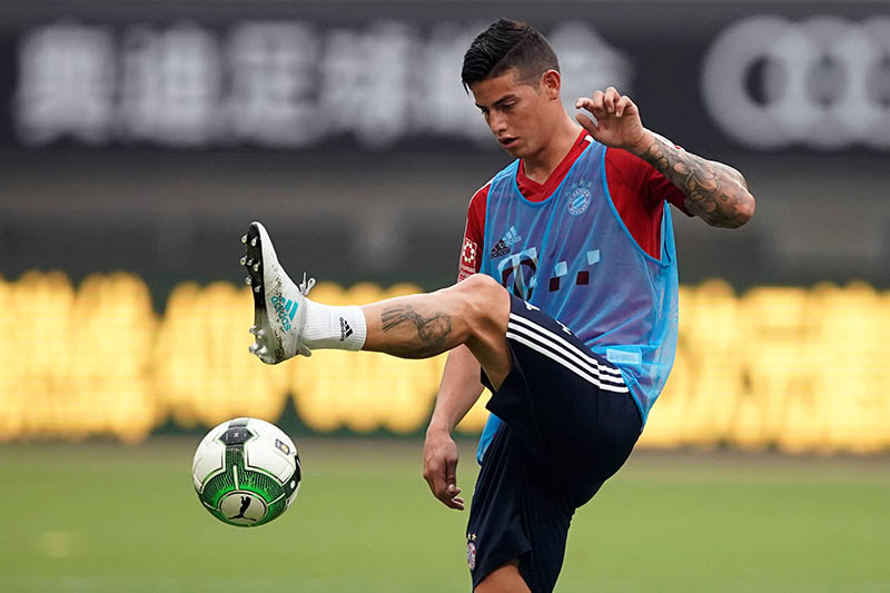 Bayern Munich's James Rodriguez in action. Photo: Reuters