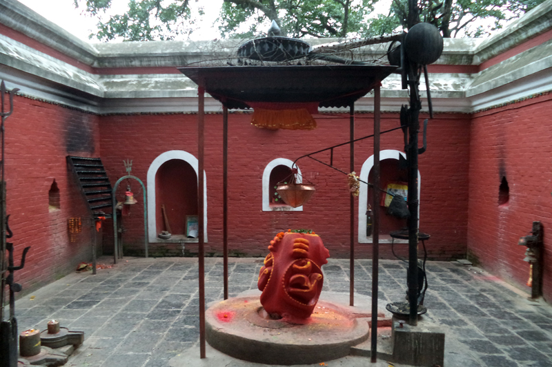 An idol of Kirateshwar Mahadev, in Pashupatinath Temple, Kathmandu, as captured on Thursday, July 13, 2017. Photo: RSS