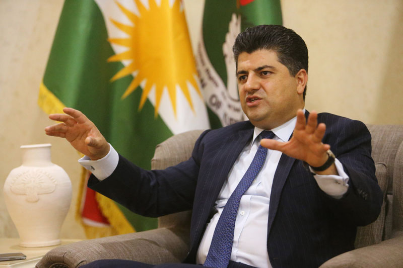 A top Kurdish counter-terrorism official Lahur Talabany speaks during an interview with Reuters in Sulaimania, Iraq on July 17, 2017. Photo: Reuters